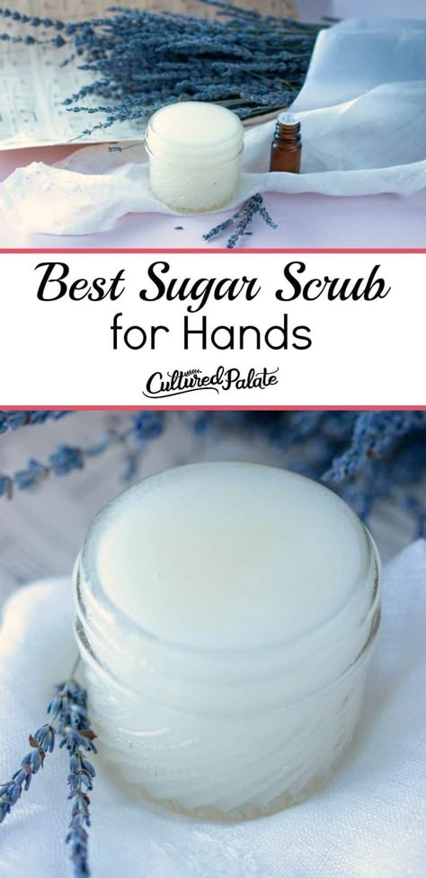 Hand Scrub Recipe, Hand Scrub Diy, Hand Scrub Homemade, Easy Diy Scrub, Sugar Hand Scrub, Sugar Scrub Homemade Recipe, Easy Sugar Scrub, Scrub Recipe Diy, Mint Sugar Scrub