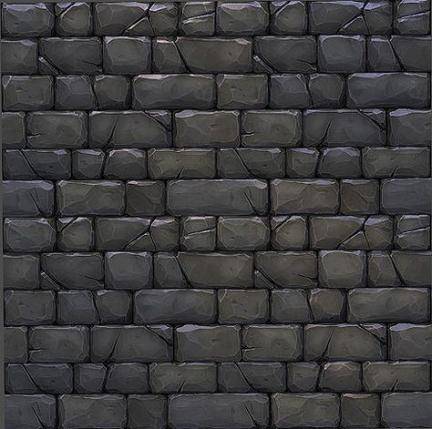 Terrain Texture, Stone Wall Texture, Stone Decoration, Game Textures, Stone Wall Art, Animation Anime, Texture Drawing, Hand Painted Textures, Tile Texture