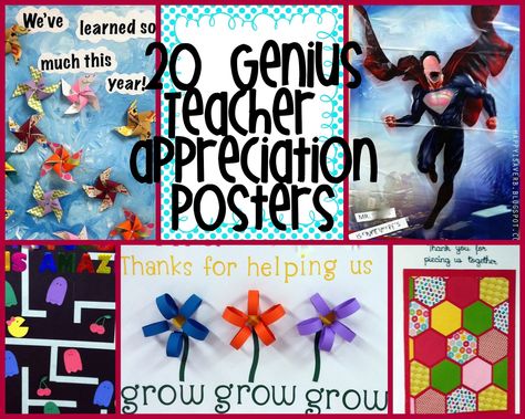 20 Genius Teacher Appreciation Posters from happyisaverb.blogspot.com Board Of Education Appreciation Ideas, Teacher Appreciation Poster Board Ideas, School Board Appreciation Ideas Children, School Board Appreciation Posters, Appreciation Posters Ideas, Teacher Appreciation Posters Ideas, Teacher Poster Ideas, Teacher Appreciation Week Poster, Teacher Appreciation Daycare