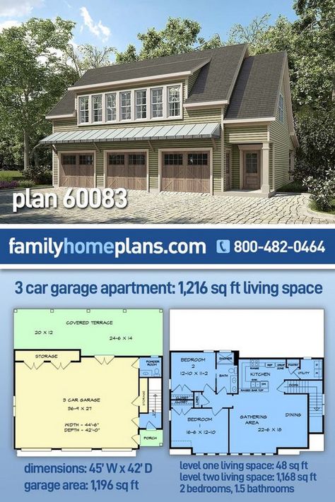 Small Scale, Big Ideas: Best Tiny House Designs 3car Garage With Apartment, Triple Garage With Apartment, Four Car Garage With Apartment Above, Separate Garage With Apartment, Suite Above Garage Floor Plans, In Law Apartment Garage, 3 Bedroom Apartment Over Garage Plans, 30 X 40 Garage With Apartment, House Plans With Garage Apartment