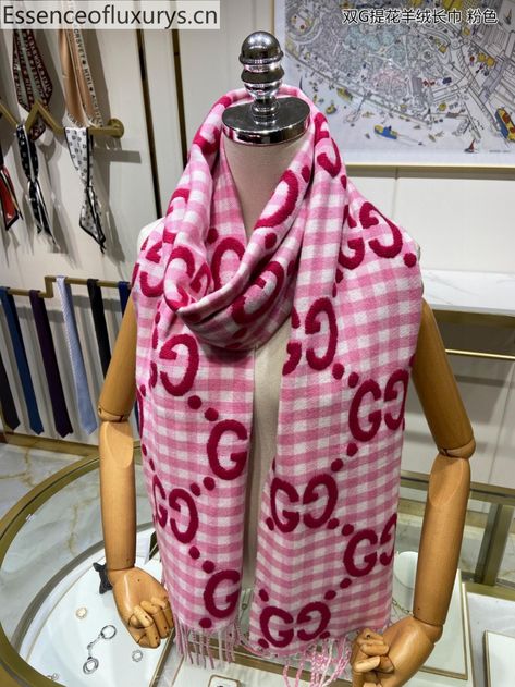 Hot pink scarf