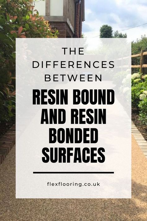 Despite being very similar in name, don’t be fooled into thinking that resin bound and resin bonded driveways are also alike in terms of style. Whilst both are considered to be a hugely popular choice for homeowners across the UK, they do have very substantial differences which we will now outline for you below. Resin Driveways Uk, Resin Bound Driveways, Resin Driveway, Driveway Ideas, Gravel Driveway, School Playground, Cycling Route, Driveway, The Two