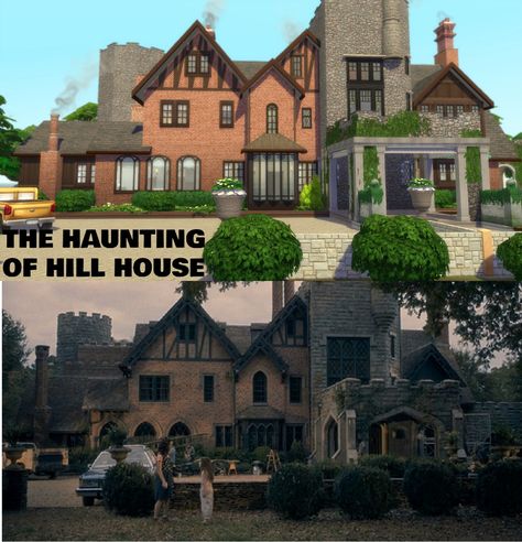 Mod The Sims - Hill House/Bisham Manor (Haunting of Hill House) - NO CC Hill House Blueprint, Sims 4 Haunted House, Bisham Manor, Winchester Mansion, House On Hill, Minecraft Castle Blueprints, Rhode Island Mansions, Classic Mansion, French Mansion