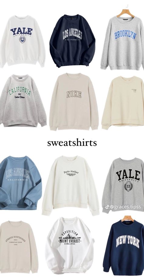 Sweatshirt Collection, Looks Pinterest, Casual Preppy Outfits, Trendy Outfits For Teens, School Accessories, Everyday Fashion Outfits, Cute Lazy Day Outfits, Casual Day Outfits, Quick Outfits