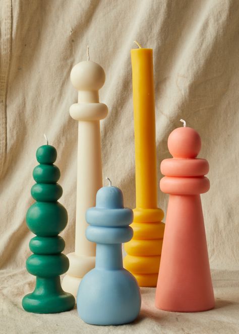 Candles — Carl Durkow Funky Candles, Sculpture Candle, Keramik Design, Green Candle, Designer Candles, Candle Shapes, Colorful Candles, White Candles, Best Candles