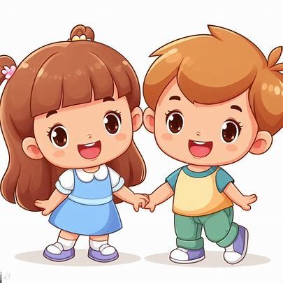 twin brother and sister cartoon clipart images - Pencipta Imej daripada Microsoft Designer Brother And Sister Cartoon, Cute Brother Sister Cartoon, Twins Drawing, Sister Cartoon, Twin Brother And Sister, Brother Sister Photos, Sister Clipart, Sister And Brother, Colorful Borders Design