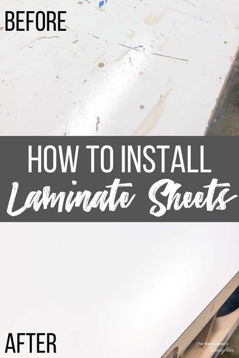 Laminate Countertop Sheets, Installing Laminate Countertops, Quick Home Improvements, Formica Laminate, Formica Countertops, Laminate Counter, Laminate Sheets, Diy Countertops, Best Kitchen Designs