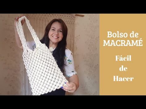 (4) Bolso de MACRAMÉ, MACRAME paso a paso - YouTube Emily Faith, Macrame Curtains, Art Macramé, Makramee Diy, Macrame Purse, Bracelet Macrame, Diy Macrame, Micro Macramé, Macrame Bag