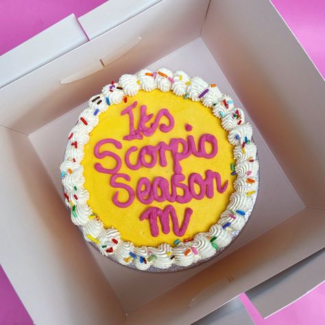 Scorpio season cake design Scorpio Season Cake, Birthday Cake Scorpio, Scorpio Cake Ideas, Scorpio Cake, Ugly Cakes, 13 Birthday Cake, Cake Quotes, Scorpio Birthday, Birthday Cute