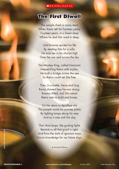 Two original Diwali Poems based on the Hindu legend of Rama and Sita Diwali Poems In English, Diwali Poem, Diwali Eyfs, Rama And Sita, Diwali Fireworks, Diwali Activities, National Festival, Preschool Craft, Study Resources