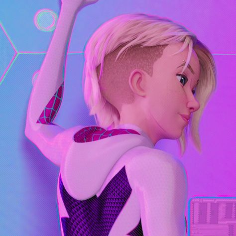 Diana Haircut, Gwen Stacy Icon, New York Quotes, Miles Spiderman, Man Icon, Gwen Stacy, Spider Gwen, Spider Woman, Shaved Head