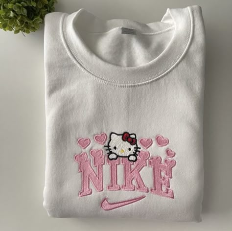 Hello Kitty Nike Sweatshirt, Hello Kitty Nike, Y2k Gifts, Kitty Clothes, Hello Kitty Clothes, Pin Search, Hello Kitty Aesthetic, Tank Top Long, Hello Kitty Accessories