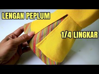 LENGAN PEPLUM 1/4 LINGKAR - YouTube Manset Lengan, Model Lengan, Salwar Neck Designs, Sewing Sleeves, Churidar Neck Designs, Kurti Sleeves Design, Designer Kurti Patterns, Neck Designs For Suits, Stitching Dresses