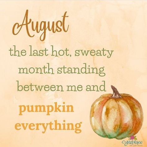 August, the last hot, sweaty month standing between me and pumpkin everything August Halloween, 2024 Title, Seasonal Quotes, August Quotes, October Quotes, Halloween Playlist, Happy August, Month Quotes, Ber Months