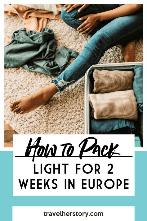 Before you even get to the Guinness Storehouse, Buckingham Palace, or Versailles, you'll need to pack light for Europe, as you don't want to drag a heavy suitcase around with you! I've had to pack light for my trips to Europe as I brought only one suitcase and stayed in hostels. You can adapt this list for carry-on luggage should you wish to. Whether you need to learn how to pack light for 2 weeks in Europe in spring, summer, fall, or winter, this will help you. I promise! Clothes Travel Packing, Packing Light For Europe, 12 Day Trip Packing List, Packing 2 Weeks Europe, 1 Week Europe Packing List, Europe Fall Travel Outfits Packing Light, Packing For Europe In A Carry On, Packing For Fall Trip, Carryon Packing List Europe Fall