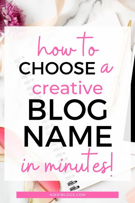 Choose the perfect domain name for your new lifestyle blog or business website with this guide to coming up with amazing blog name ideas in minutes! With 10 popular naming formats to choose from, you'll be ready to launch your new website today! Start your blog by creating the perfect brand. #blognameideas #bloggingforbeginners #blogging #blogtips #marketingideas Creative Blog Names, Blog Name Ideas, Pinterest Affiliate Marketing, New Lifestyle, Increase Blog Traffic, Blog Names, Blog Niche, Name Ideas, Work From Home Tips