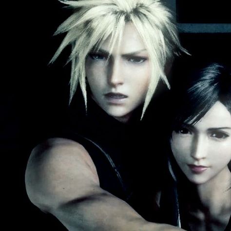 #ff7 Tifa And Cloud Matching Pfp, Cloud And Tifa Matching Pfp, Cloud And Tifa Matching Icons, Final Fantasy Matching Icons, Tifa Cloud, Pink Academia, Final Fantasy Cloud, Cloud And Tifa, Final Fantasy Collection