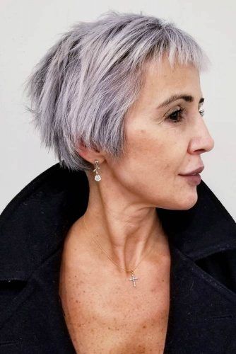 Long Straight Pixie With Baby Bangs #pixiehaircuts #haircuts #hairstylesforwomenover50 #shorthaircutsforwomenover50 Kort Bob, Baby Bangs, Trending Hairstyles, Short Hair With Bangs, Haircuts With Bangs, Women Over 50, Haircut Ideas, Pixie Hairstyles, Short Hair Cuts For Women