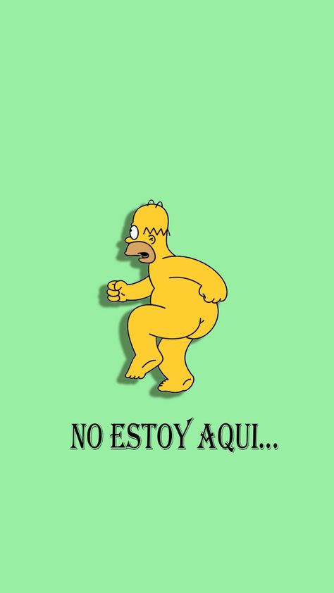 "No estoy aqui..." Simpsons Funny, Joker Hd Wallpaper, Iphone Wallpaper Video, Simpsons Art, Witchy Wallpaper, Black Men Street Fashion, The Simpson, Cool Wallpapers Cartoon, Homer Simpson