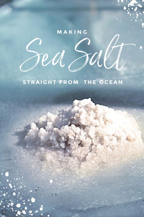 Making sea salt, straight from the ocean Epsom Salt Benefits, Sea Salt Recipes, Salt Making, How To Make Hamburgers, Ocean Salt, Terranea Resort, Things To Learn, Sea Salt Spray, No Salt Recipes