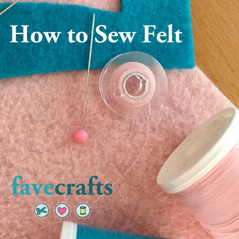 Felt Craft Projects | FaveCrafts.com Sewing Felt Projects, Felt Projects For Kids, Hand Sewing Tips, Felt Flower Diy, Felt Stitching, Clothing Redo, Stitching By Hand, Owl Tutorial, Felt Flowers Patterns