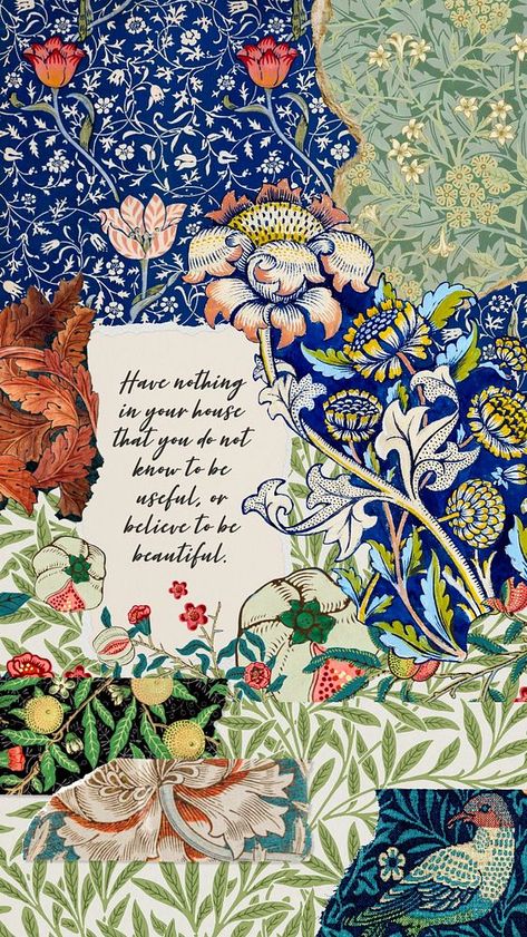 William Morris quote Facebook story template | premium image by rawpixel.com / Minty William Morris Quotes, Iphone Wallpaper Autumn, William Morris Quote, Facebook Story, Wallpaper Quote, Wallpaper Autumn, Gcse Art Sketchbook, Quote Wallpaper, William Morris Designs