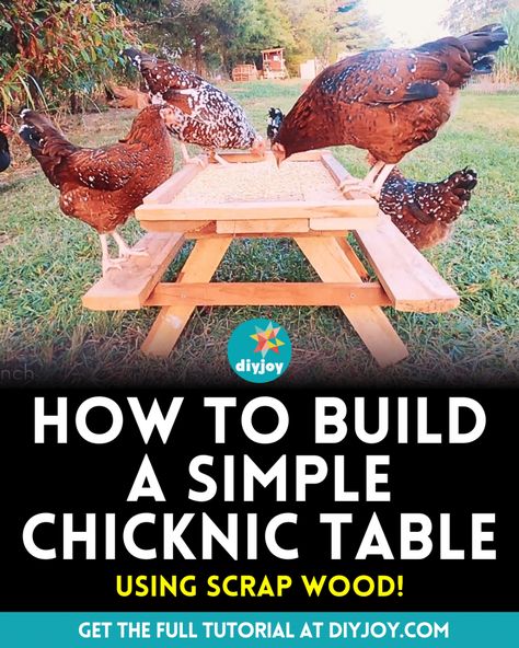 How To Build A Simple Chicknic Table Chicknic Table, Outdoors Ideas, Outdoor Candle Holders, Glass Garden Flowers, Stock Tank Pool, Tank Pool, Tea Diy, Wood Scraps, Outdoor Candles