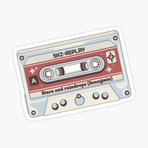 Get my art printed on awesome products. Support me at Redbubble #RBandME: https://www.redbubble.com/i/sticker/STRAY-KIDS-seungmin-stars-and-raindrops-retro-pastel-cassette-tape-by-myskzhaven/157899798.EJUG5?asc=u Felix Deep End, Stars And Raindrops, Retro Pastel, Kids Zoo, Tape Sticker, Scrapbook Stickers Printable, Art Diary, Stray Kids Seungmin, Star Stickers