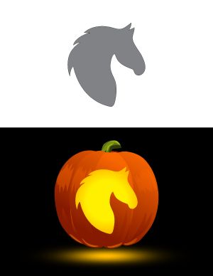 Free Printable Animal Pumpkin Stencils | Page 10 Horse Carving Pumpkin, Horse Jack O Lantern Ideas, Horse Carved Pumpkin, Horse Pumpkin Carving Stencils, Horse Pumpkin Carving Ideas, Pumpkin Carving Ideas Horse, Pumpkin Carving Horse, Horse Pumpkin Carving, Small Pumpkin Carving Ideas