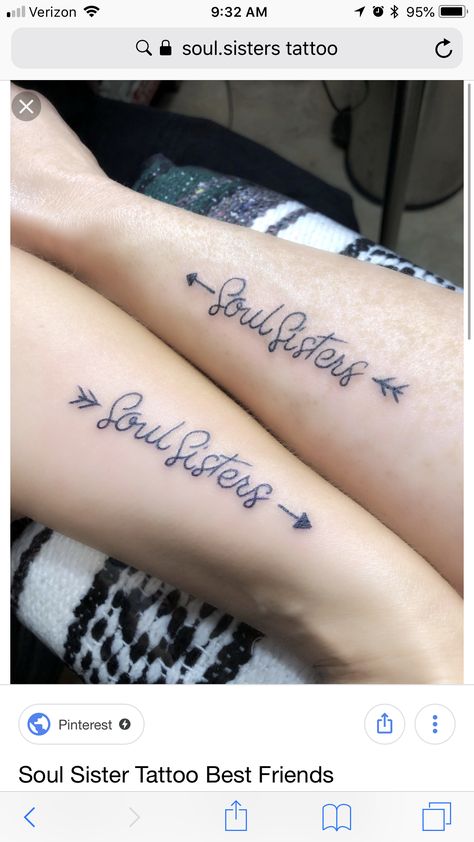 Michelle Tattoo, Soul Sister Tattoos, Cousin Tattoos, V Tattoo, Matching Friend Tattoos, Sisters Tattoo, Cross Tattoos For Women, Matching Friend, Sister Tattoo