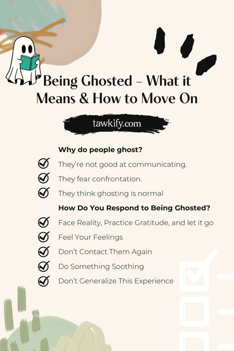 Being ghosted can be hurtful and confusing. Learn why it happens and how to deal with it with our tried-and-true tips. Getting Ghosted, Being Ghosted, How To Move On, Negative Traits, Emotionally Unavailable, I Am Worthy, Dating Again, Deal With It, Wish You The Best