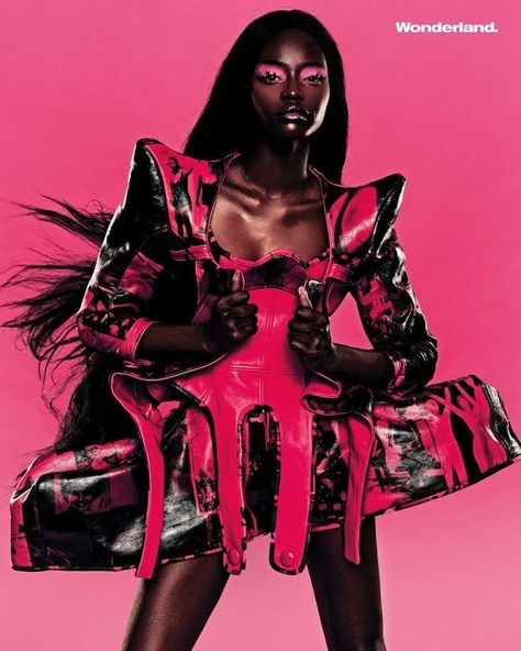 Pink Wonderland, Wonderland Magazine, Pink Backdrop, Photoshoot Themes, Model Inspo, Photoshoot Concept, Futuristic Fashion, Alt Fashion, Photoshoot Inspo