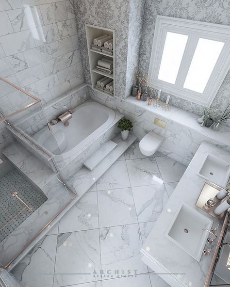 Luxury Bathroom Master Baths, Luxury Master Bathrooms, Bathroom Design Layout, Bloxburg Room, Bathroom Decor Luxury, Bathroom Redesign, Bathroom Design Decor, Bathroom Inspiration Decor, Bathroom Design Luxury