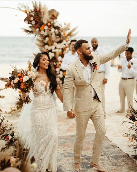 Ceremony Altar, Tulum Wedding, Lovely Bride, Beach Wedding Inspiration, Wedding Beach Ceremony, Beach Wedding Decorations, Boho Wedding Decorations, Beach Destination Wedding, Pure Love