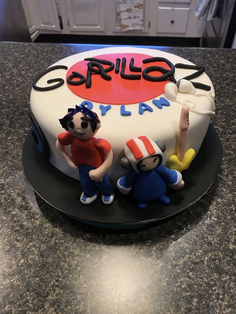 Gorillaz Birthday Party, Gorillaz Birthday Cake, Music Cake, Music Things, Birthday Kids, Avicii, Gorillaz, 18th Birthday, Strawberry Shortcake