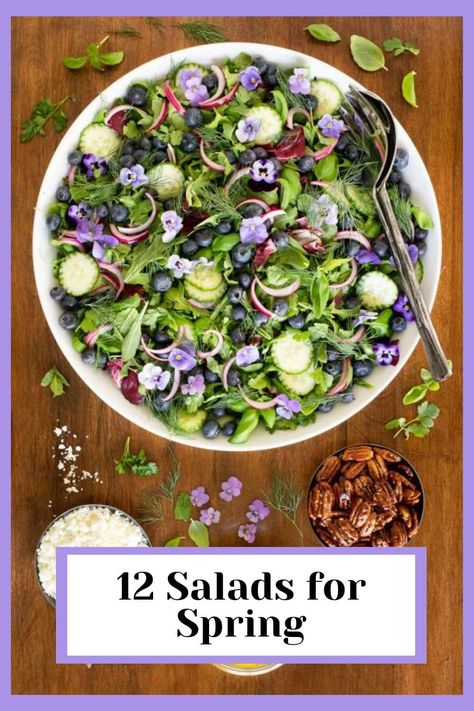 Brunch Salad, Spring Lunch, Spring Salad Recipes, Spring Dishes, Seasonal Salad, Spring Dinner, Spring Brunch, Salad With Sweet Potato, Spring Salad