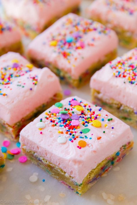 Sugar Cookie Bar Recipe, Birthday Cookie, Sugar Cookie Bars, Soft Bakes, Sugar Cookie Frosting, Cookie Bar Recipes, Eat Dessert First, Sweets Treats, Dessert Bars