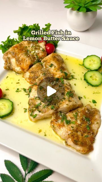 Fish In Lemon Butter Sauce, White Fish Fillet Recipe, Lemon Butter Sauce For Fish, Boneless Fish, Fish Kabab, Basa Fish Recipes, Grilling Fish, Lemon Fish, Fish Fillet Recipe