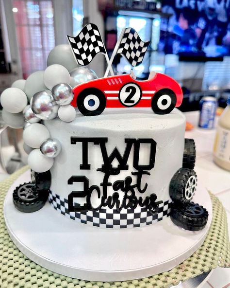 this listing has a longer processing time.  please check the estimated delivery date for reference 😊 4.5" length race car cake topper 3.5" length checker flags cake topper 4" length custom message, 3 lines maximum set colors are customizable, please enter in Personalization with other requested information Photo Cred: IG @madeby_tabitha Race Car Checker Flags Custom Two Fast Message Acrylic Cake Topper Set Custom Colors Toddler Second Birthday Retro Modern Car Enthusiast Two Fast Birthday Cake Ideas, Two Fast Birthday Cake, Two Fast Two Furious, Car Cakes For Boys, Flag Cake Topper, Cars Theme Cake, Race Car Cakes, Car Cake Toppers, Boys 1st Birthday Cake