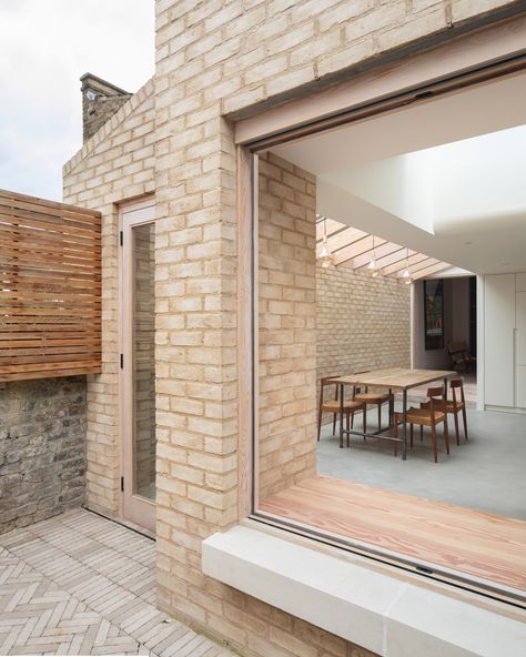 Mini Cafeteria, Brick Extension, Cast Concrete, House Extension Design, Rear Extension, Kitchen Extension, South London, House Extensions, Brickwork