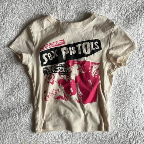 Look what I just found on Depop 🙌 https://depop.app.link/RhbxORmIWqb Shirt Aesthetic Design, Cropped Vintage Tee, Grunge Band Shirts, Vintage Punk Shirt, Vintage Cropped T-shirt With Screen Print, Vintage Cropped Cotton T-shirt With Screen Print, Tshirt Crop, Baby Tee Shirt, Aesthetic Tshirt