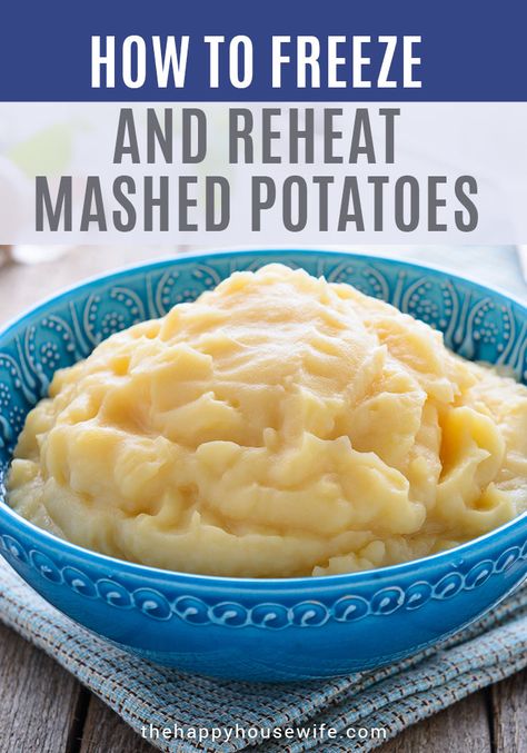 Reconstituting Frozen Mashed Potatoes Freezing Mashed Potatoes, Frozen Mashed Potatoes, Reheat Mashed Potatoes, Freeze Sweet Potatoes, Mash Potatoes, Homemade Mashed Potatoes, Freezable Meals, Frozen Potatoes, Mashed Potatoes Recipe