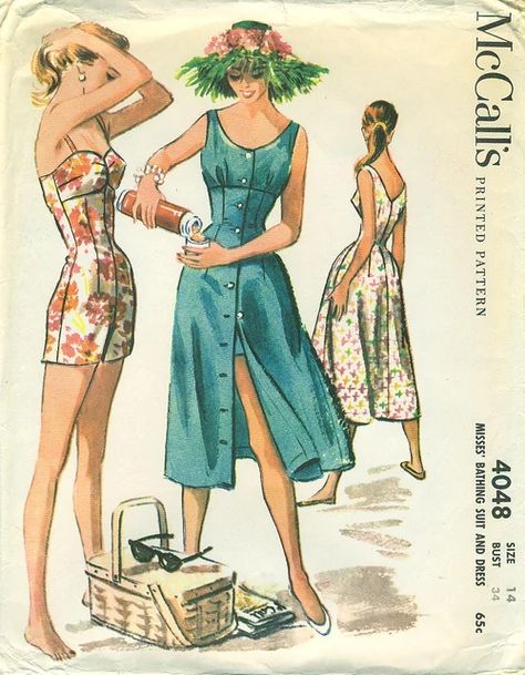 Suit And Dress, Patron Vintage, Robes Vintage, Vintage Dress Patterns, Fashion 1950s, Retro Mode, Moda Vintage, Mode Inspo, 1950s Fashion