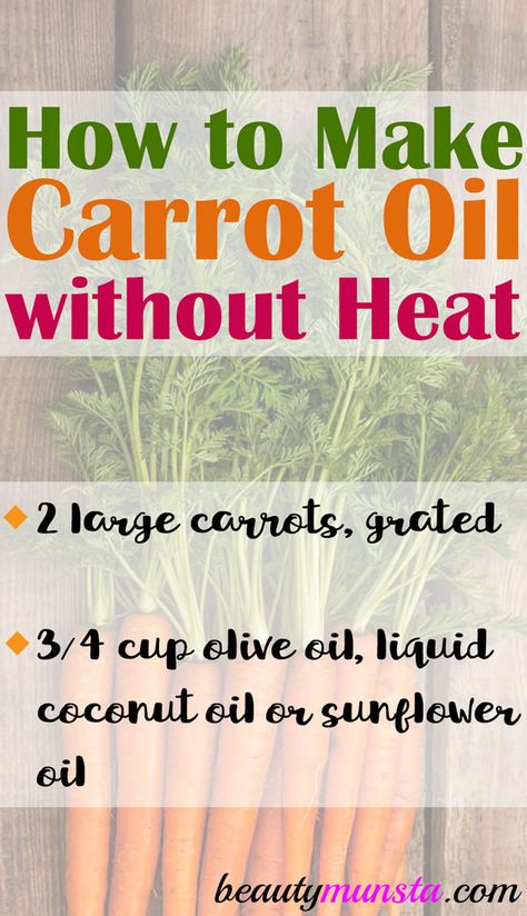 Learn how to make carrot oil without heat at home – yes it’s possible! You guys loved our Carrot Lime Oil for Hair Growth which was prepared by infusing carrot juice and lime juice in coconut oil. But this process involved heat so the end product was got in a very short amount of time. … Carrot Tanning Oil, Carrot Oil For Hair, Castor Oil For Face, Homemade Hair Oil, Natural Beauty Hacks, Hair Oil Recipe, Oil Face Wash, Caster Oil, Liquid Coconut Oil