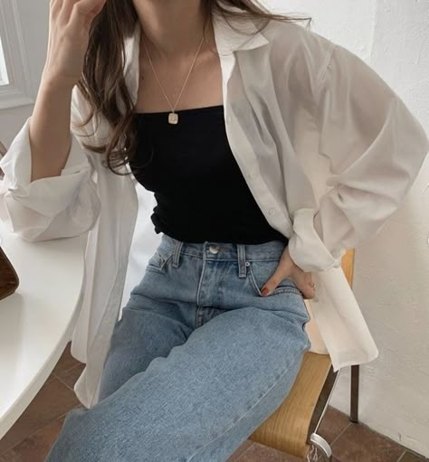 Adrette Outfits, Korean Casual Outfits, Korean Girl Fashion, Causual Outfits, Indie Outfits, 가을 패션, Casual Style Outfits, Looks Style, Korean Outfits