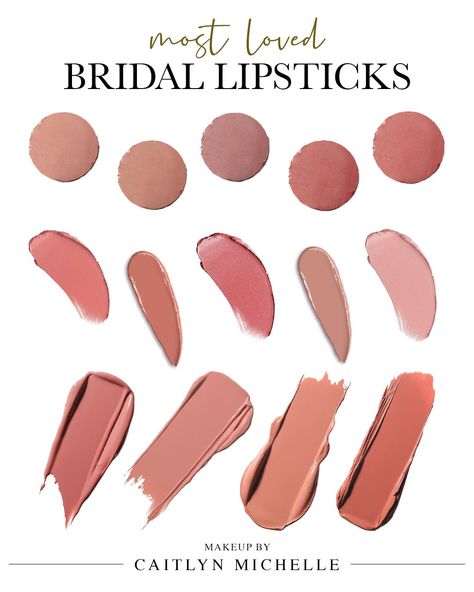 Natural Bridal Lipstick, Best Wedding Lip Color, Best Lipstick For Wedding Day Brides, Bridal Lipstick Shades, Lipstick For Brides Wedding Day, Bridesmaid Lip Color, Drugstore Wedding Lipstick, Pale Skin Lipstick Shades, Bride Lipstick Color Wedding Day