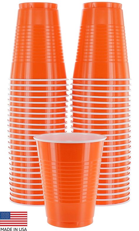 Free 2-day shipping. Buy Amcrate Orange Colored 16-Ounce Disposable Plastic Party Cups - Ideal for Weddings, Party’s, Birthdays, Dinners, Lunch’s. (Pack of 50) at Walmart.com Moms Birthday Party, Halloween Party Cups, Plastic Party Cups, Wedding Cocktail Party, Moms Birthday, Jam Paper, Kids' Party, Disposable Cups, Fancy Party