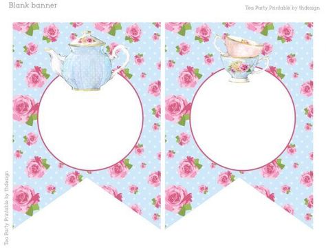 Tea Party Signs Printable, Tea Party Birthday Banner, Tea Party Printables, High Tea Decorations, Tea Party Banner, Tea Party Cupcakes, Baby Shower Tea Party, Tea Party Cake, Girly Birthday Party