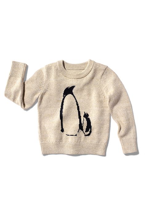 The penguin on this sweater is looking up at you surprised, because you are not a penguin. http://gapgiftguide.com/cozy Buy Sweaters, Visible Mending, Gap Kids, Gift List, Kids Wear, Penguins, Toddler Girl, Baby Toddler, Knitted Sweaters