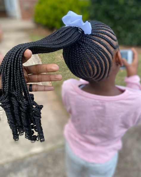 Girls Braided Hairstyles Kids, Toddler Braided Hairstyles, Black Kids Braids Hairstyles, Cabello Afro Natural, Lil Girl Hairstyles, Kid Braid Styles, Girl Hairstyle, Easter Hairstyles For Kids